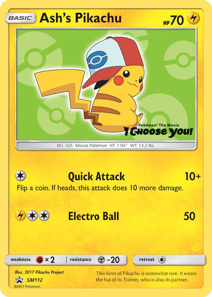 Ash's Pikachu - SM112 | SM Promos #SM112