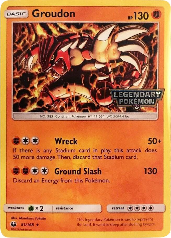Groudon - 81/168 (Cosmos Holo) (Gamestop Promo) | Miscellaneous Cards & Products #081/168