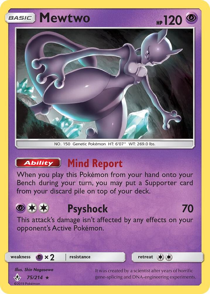 Mewtwo | SM - Unbroken Bonds #75/214