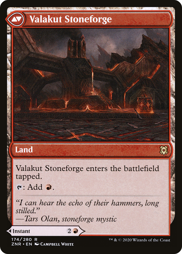 Valakut Awakening // Valakut Stoneforge | The List #ZNR-174