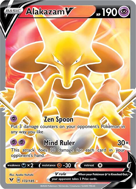 Alakazam V (Full Art) | SWSH04: Vivid Voltage #172/185