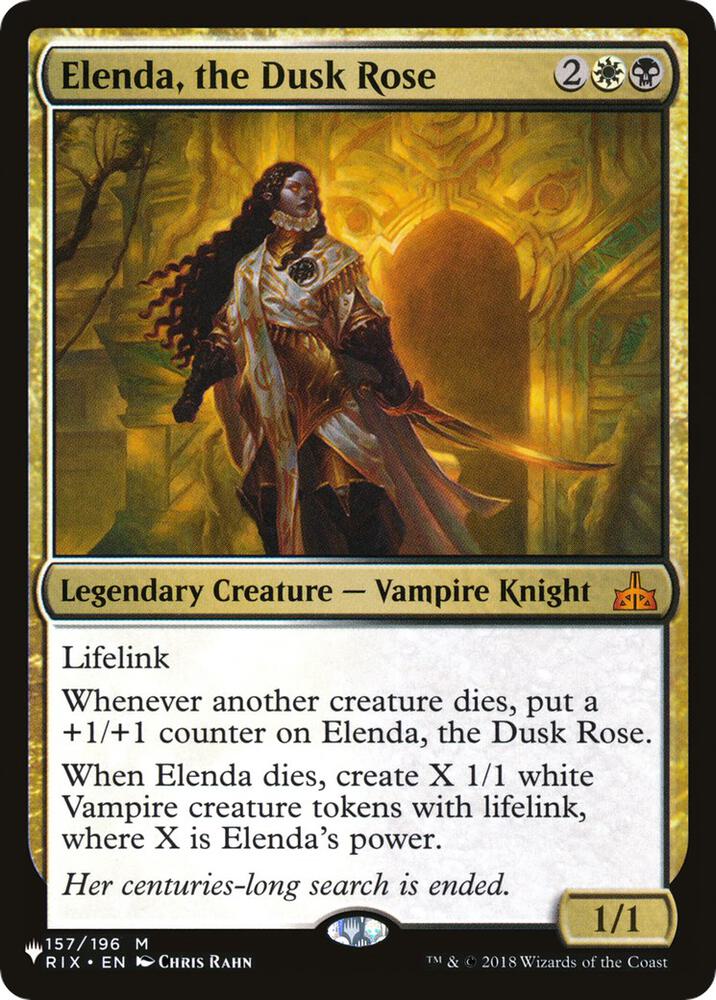 Elenda, the Dusk Rose | The List Reprints #157/196