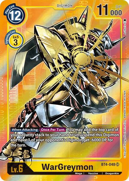 WarGreymon (Alternate Art) | Great Legend #BT4-048 SR