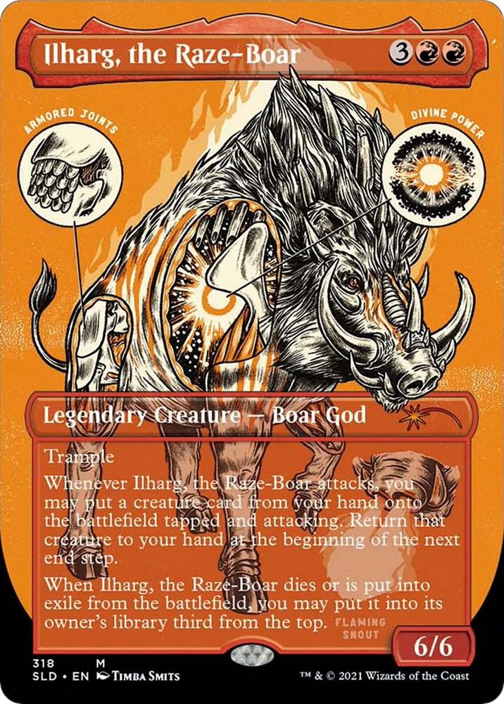 Ilharg, the Raze-Boar (Foil Etched) | Secret Lair Drop Series #318