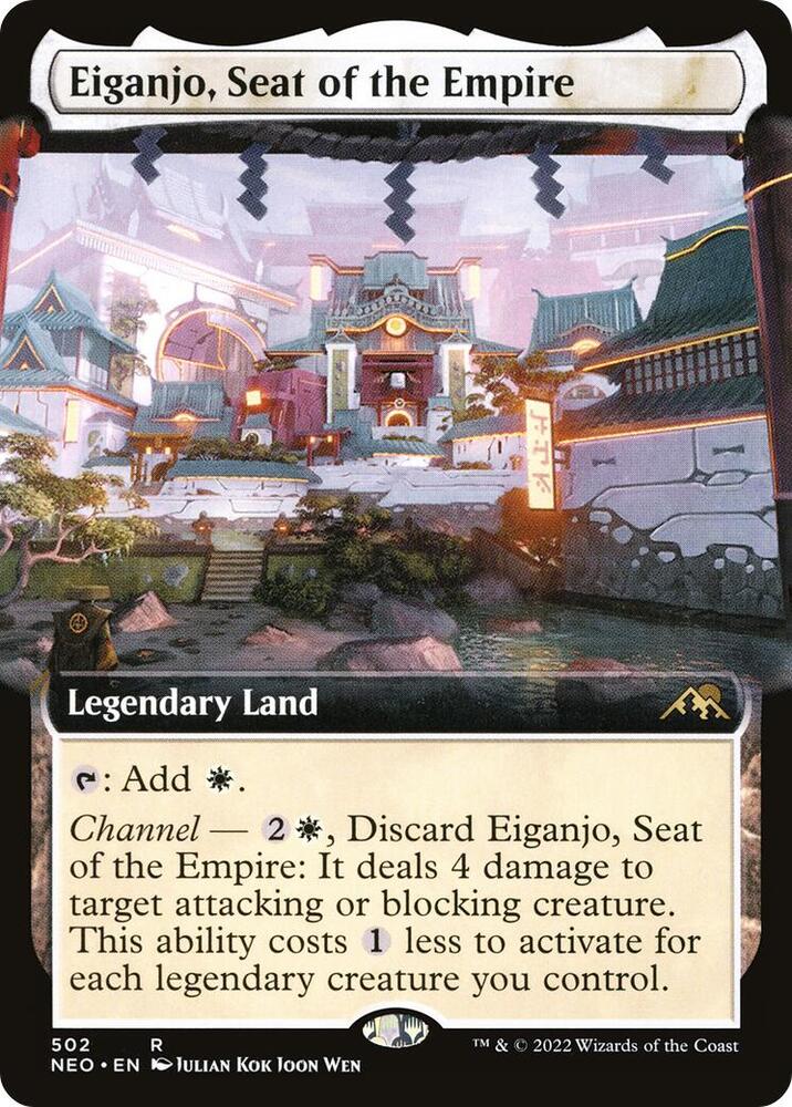 Eiganjo, Seat of the Empire (Extended Art) | Kamigawa: Neon Dynasty #502
