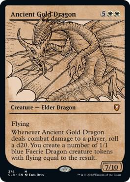 Ancient Gold Dragon (Showcase) | Commander Legends: Battle for Baldur's Gate #376