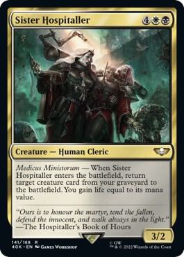 Sister Hospitaller (Surge Foil) | Universes Beyond: Warhammer 40,000 #141