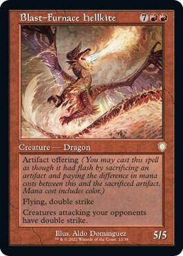 Blast-Furnace Hellkite (Retro Frame) | Commander: The Brothers' War #12