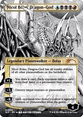 Nicol Bolas, Dragon-God (Borderless) | Secret Lair Drop Series #1246