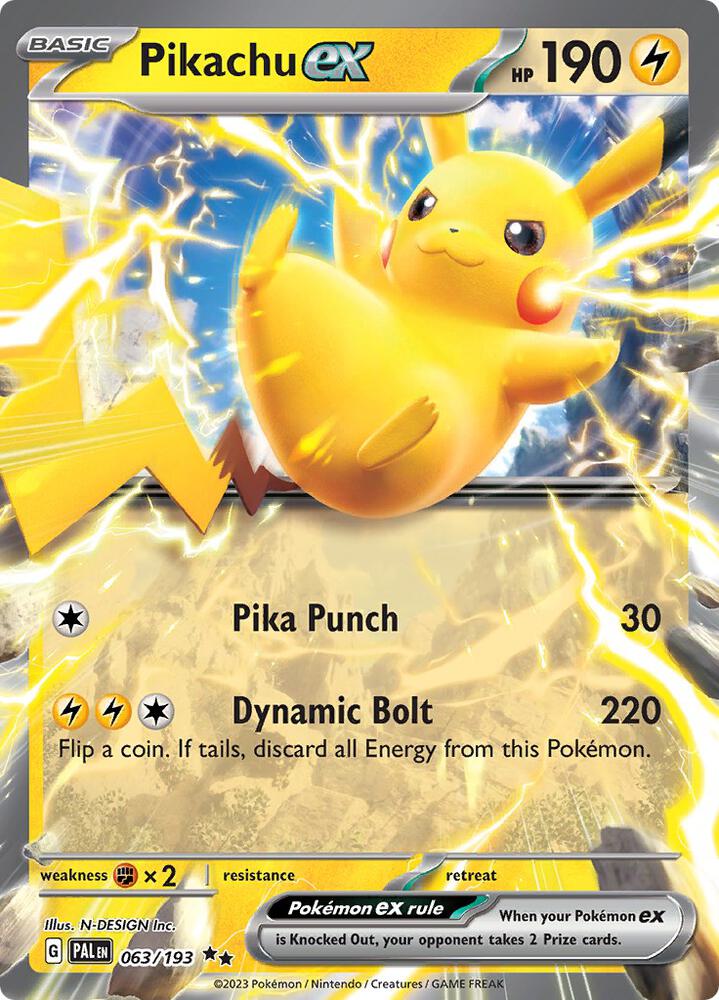 Pikachu ex | SV02: Paldea Evolved #063/193