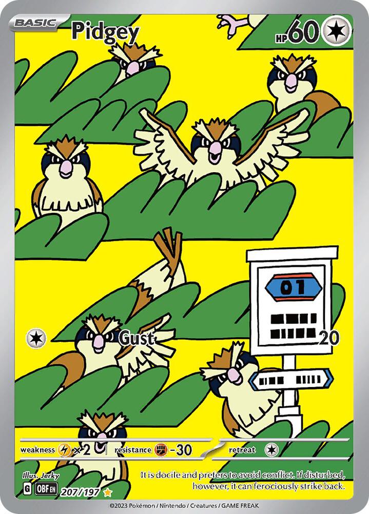 Pidgey - 207/197 | SV03: Obsidian Flames #207/197