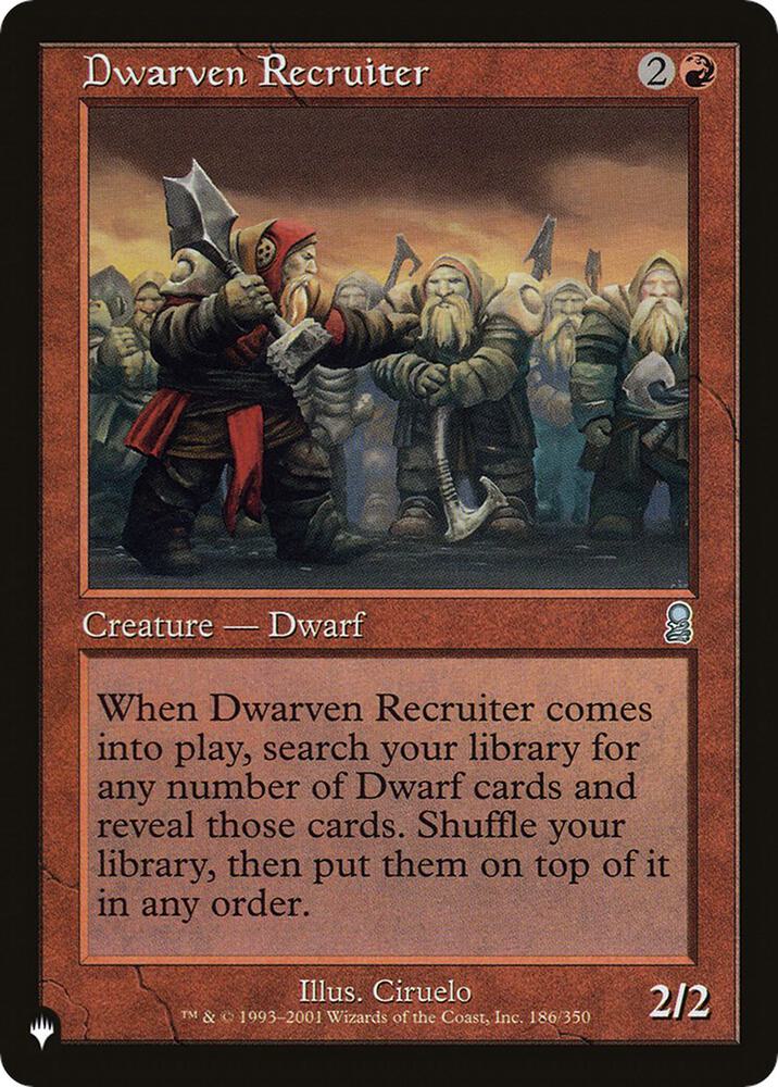 Dwarven Recruiter | The List Reprints #186/350