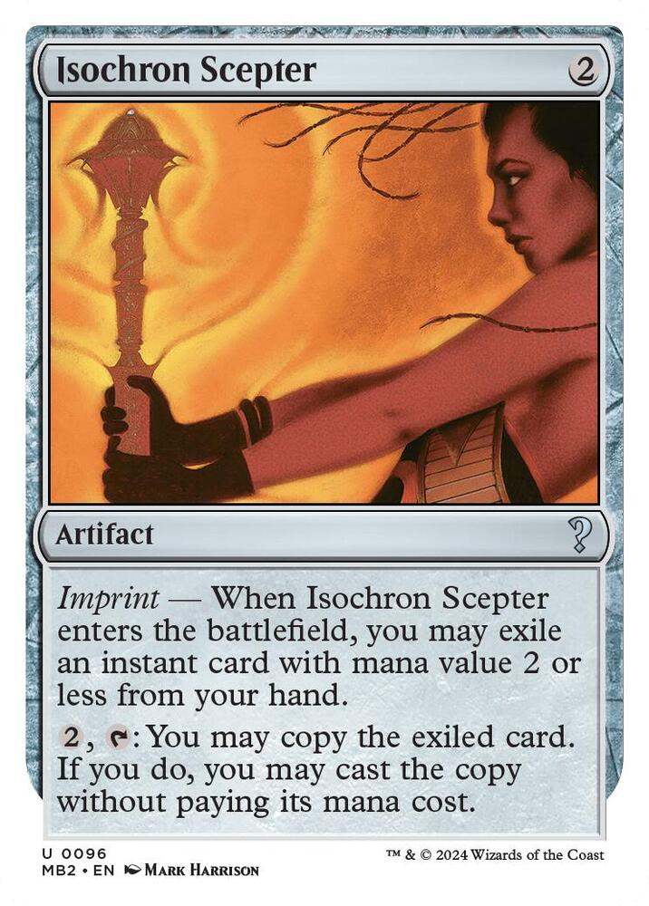 Isochron Scepter (White Border) | Mystery Booster 2 #96
