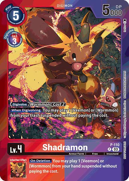 Shadramon (Special Event Pack 2025) | Digimon Promotion Cards #P-110 P
