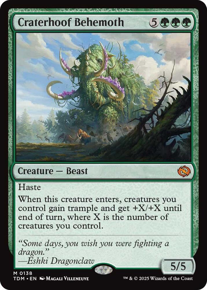 Craterhoof Behemoth | Tarkir: Dragonstorm #138