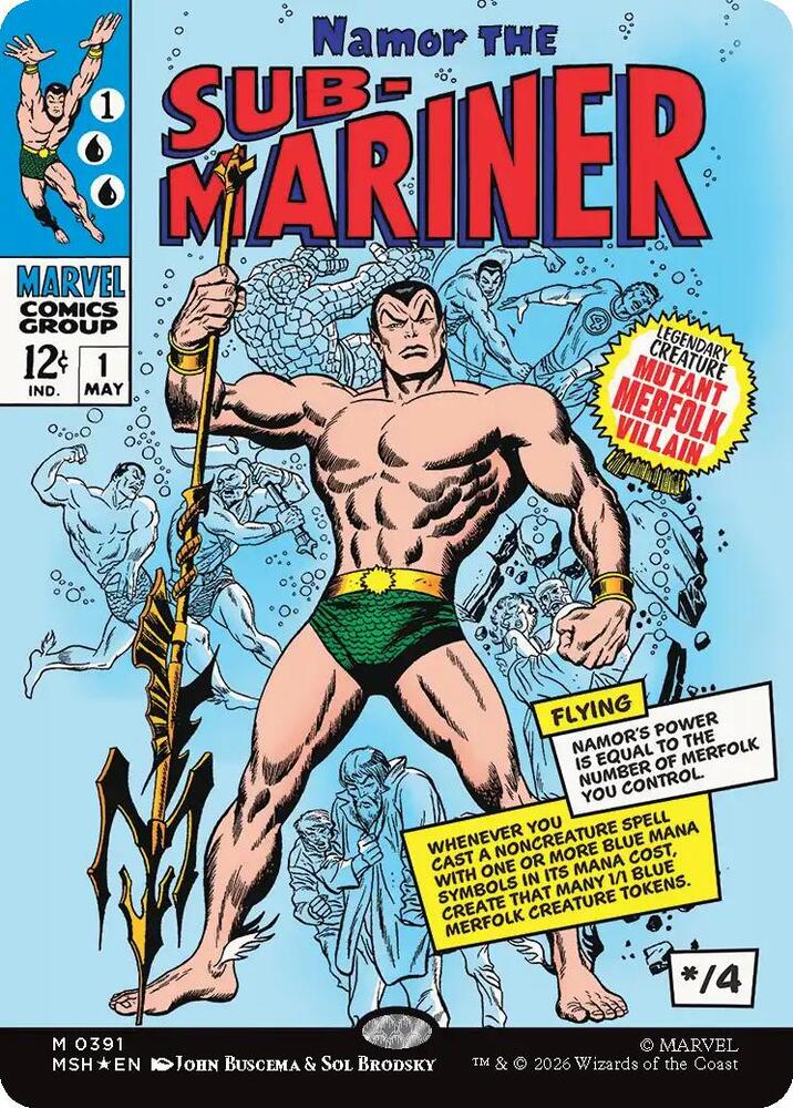 Namor the Sub-Mariner (Borderless) (0391) | Marvel Super Heroes #391