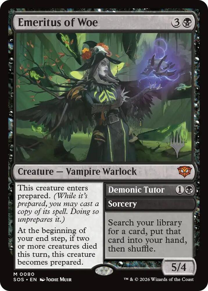 Emeritus of Woe | Promo Pack: Secrets of Strixhaven #80