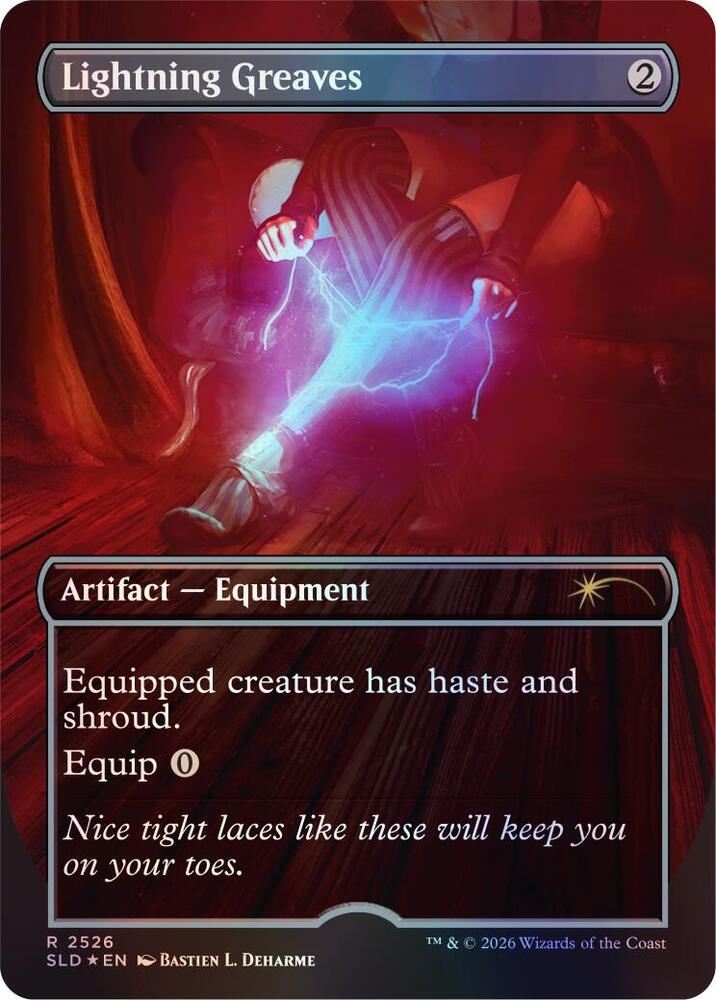 Lightning Greaves (2526) | Secret Lair Drop Series #2526