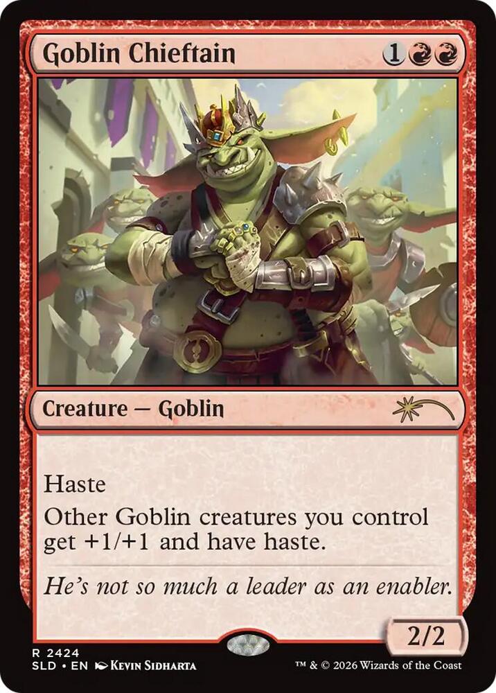 Goblin Chieftain (2424) | Secret Lair Drop Series #2424