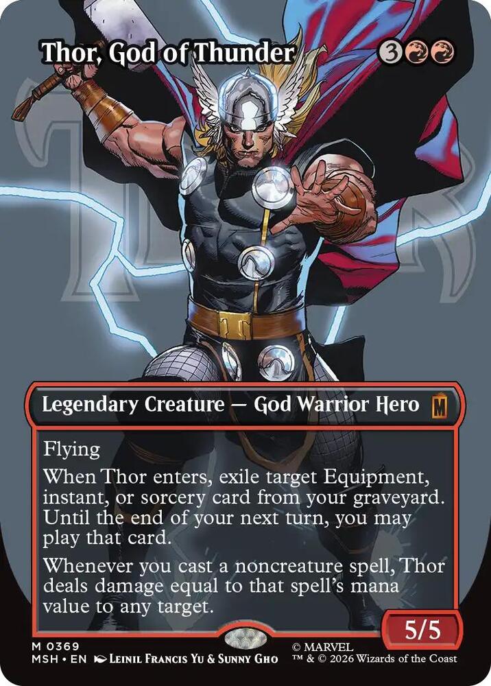Thor, God of Thunder (Borderless) (0369) | Marvel Super Heroes #369