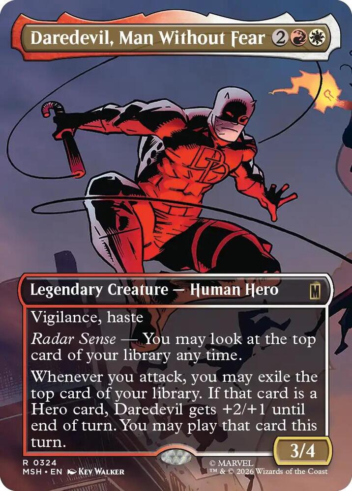 Daredevil, Man Without Fear (Borderless) (0324) | Marvel Super Heroes #324