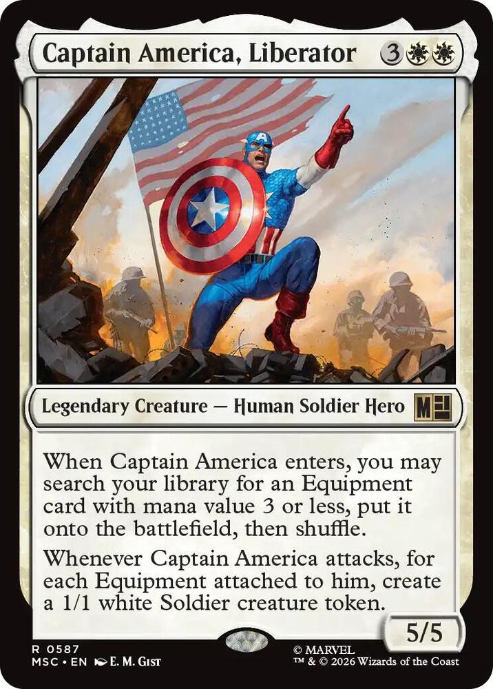 Captain America, Liberator | Commander: Marvel Super Heroes #587