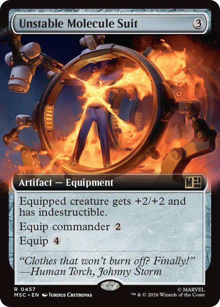 Unstable Molecule Suit (Extended Art) | Commander: Marvel Super Heroes #457