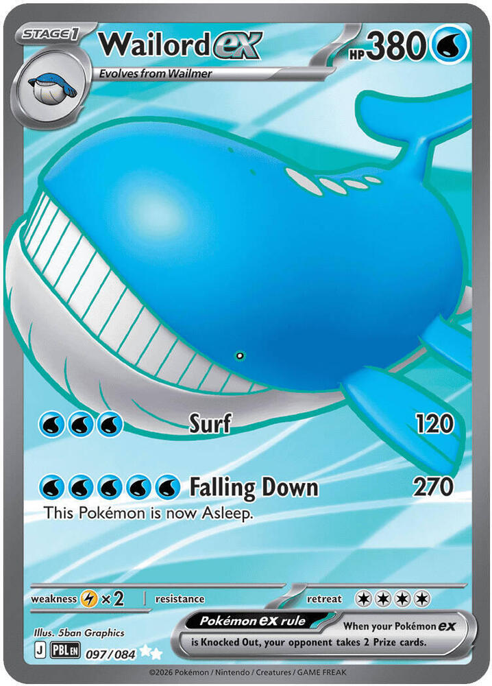 Wailord ex - 097/084 | ME05: Pitch Black #097/084
