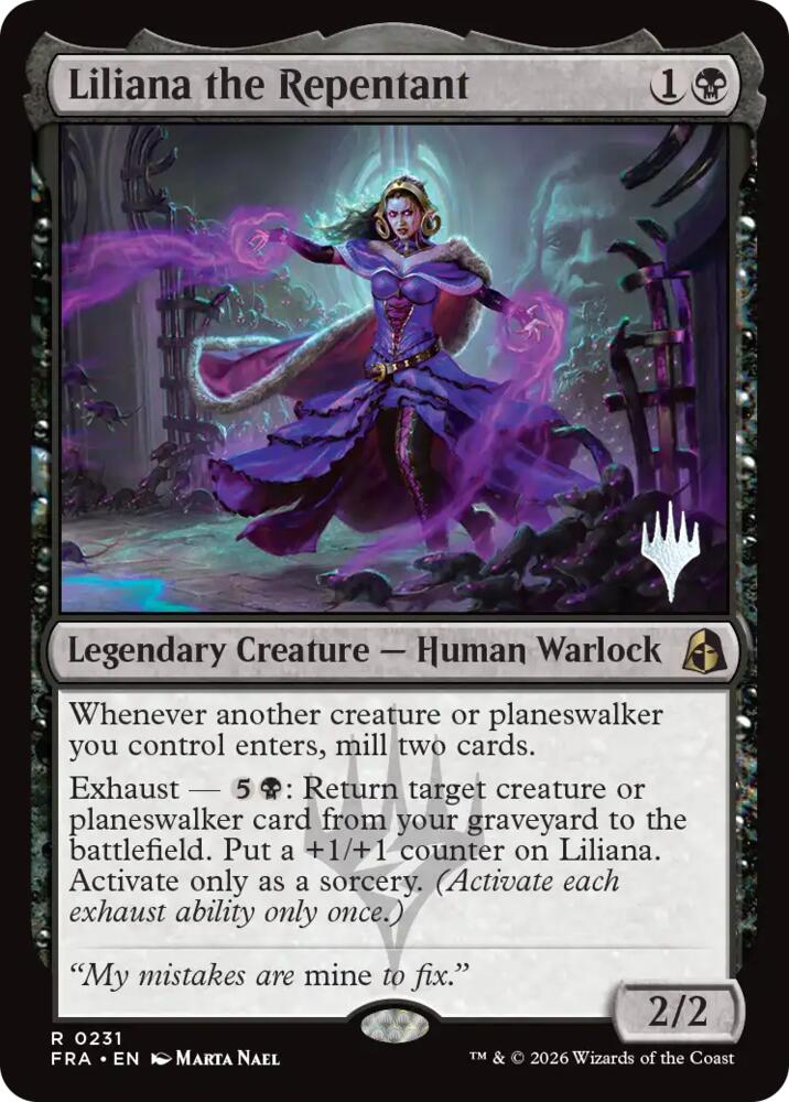 Liliana the Repentant | Promo Pack: Reality Fracture #231