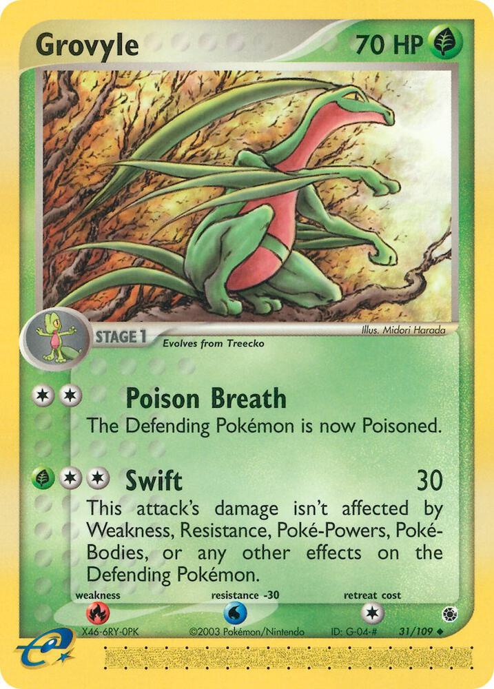 Grovyle - 31/109 | Ruby and Sapphire #31/109