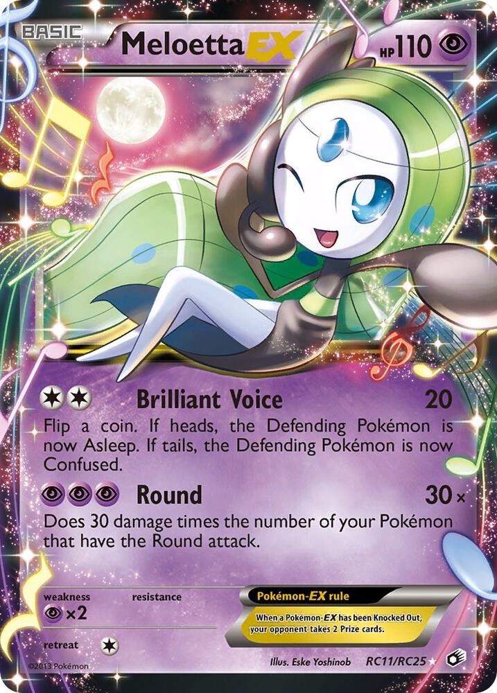 Meloetta EX | Legendary Treasures: Radiant Collection #RC11/RC25