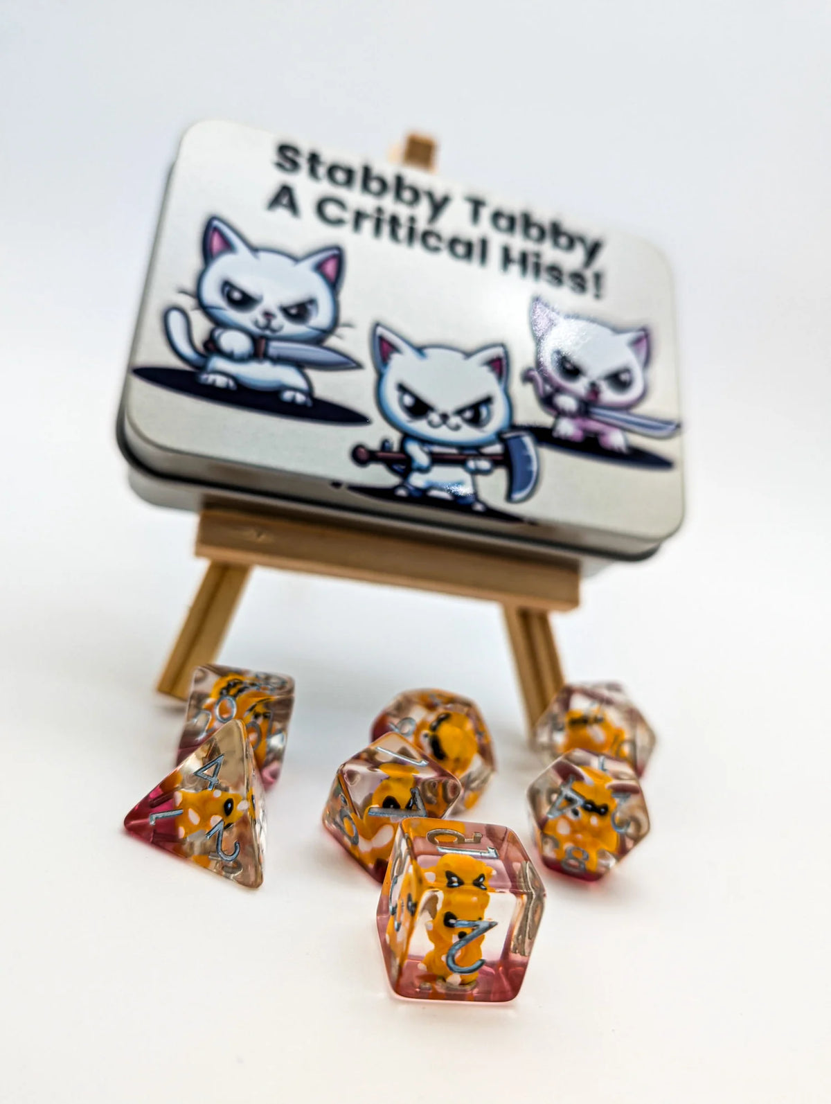 Mystery Dice Goblin: Cat Dice Tin (Stabby Tabby)