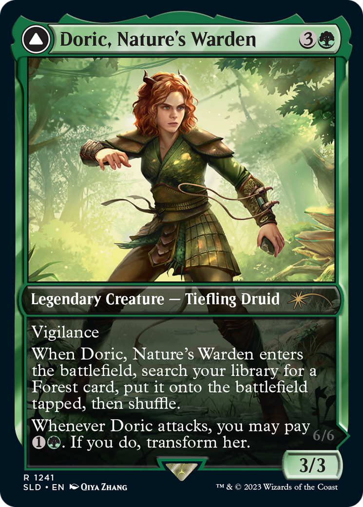 Casal, Lurkwood Pathfinder // Casal, Pathbreaker Owlbear | Secret Lair Drop #1241