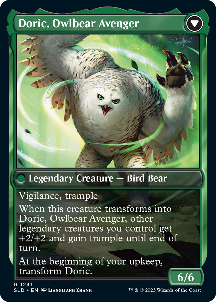 Casal, Lurkwood Pathfinder // Casal, Pathbreaker Owlbear | Secret Lair Drop #1241