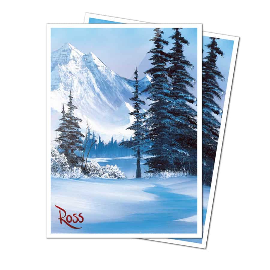 Ultra Pro Apex Sleeves Bob Ross Winter Paradise