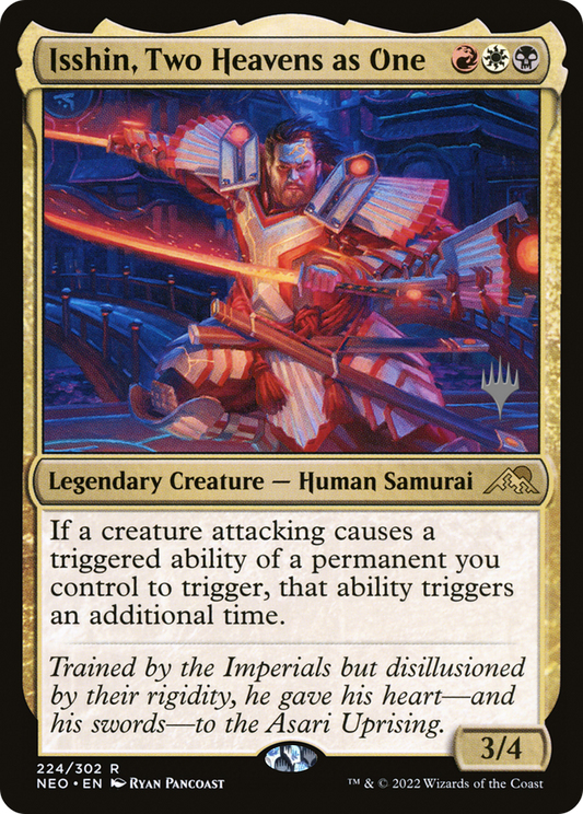 Isshin, Two Heavens as One | Kamigawa: Neon Dynasty Promos #224p