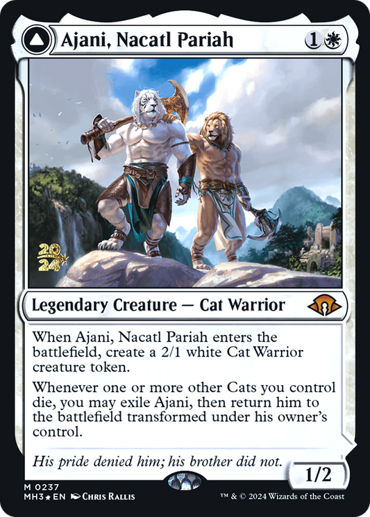Ajani, Nacatl Pariah // Ajani, Nacatl Avenger | Modern Horizons 3 Promos #237s [foil]