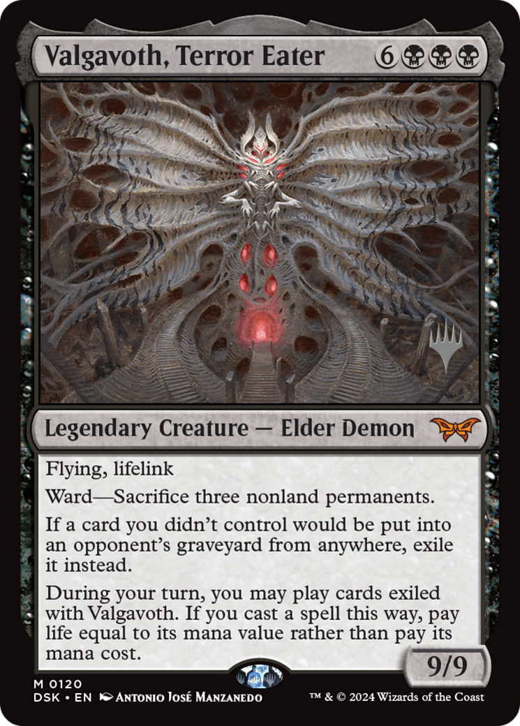 Valgavoth, Terror Eater | Duskmourn: House of Horror Promos #120p