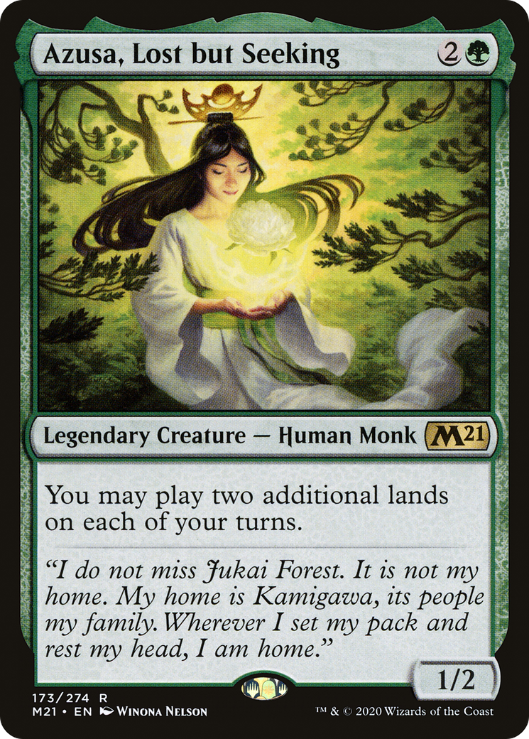 Azusa, Lost but Seeking | Core Set 2021 #173 [foil]