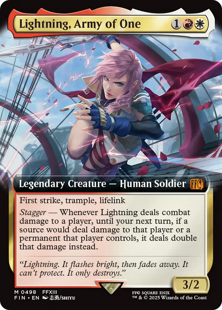 Lightning, Army of One | Final Fantasy #498 [foil]