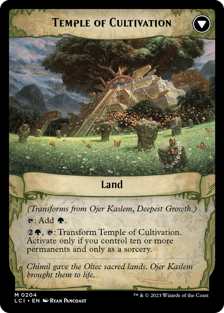 Ojer Kaslem, Deepest Growth // Temple of Cultivation | The Lost Caverns of Ixalan #204 [foil]