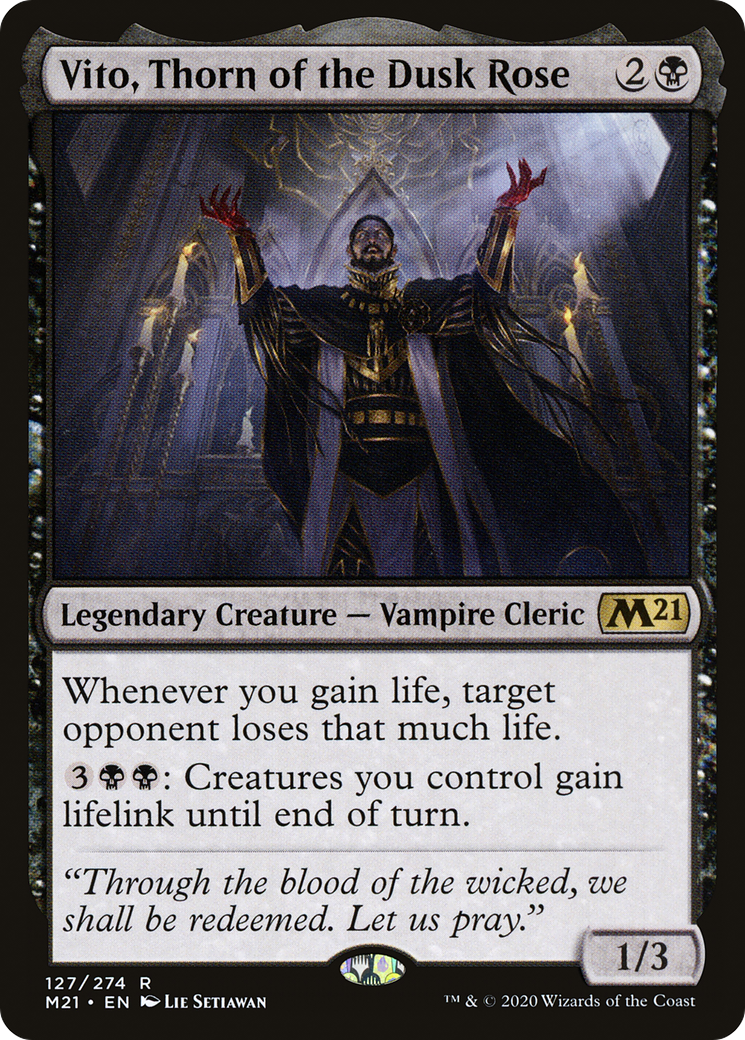 Vito, Thorn of the Dusk Rose | Core Set 2021 #127 [foil]