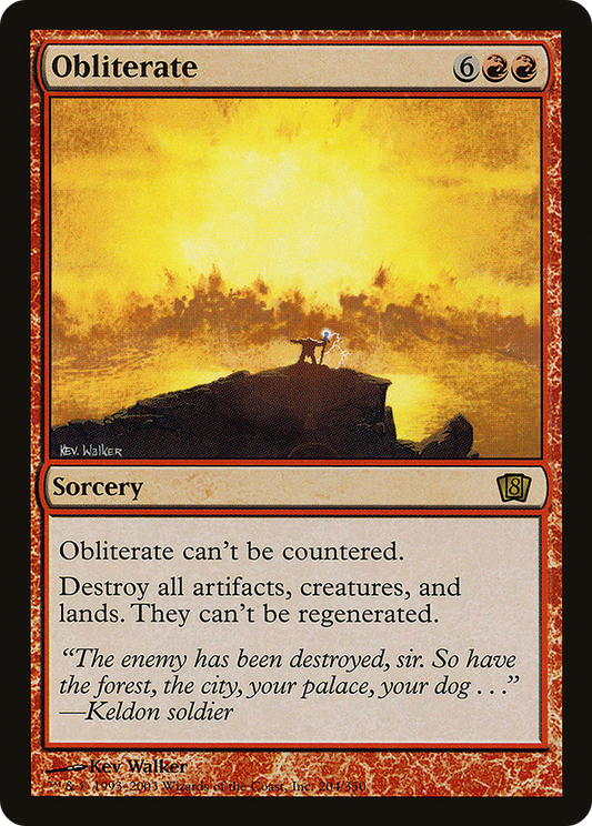 Obliterate | Eighth Edition #204s [foil]