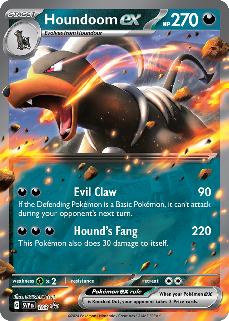 Houndoom ex | Scarlet & Violet Black Star Promos #103 [holofoil]