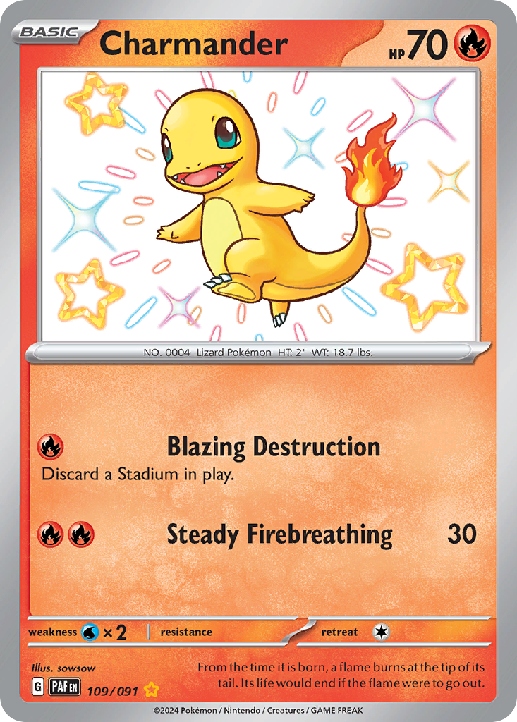 Charmander | Paldean Fates #109 [holofoil]