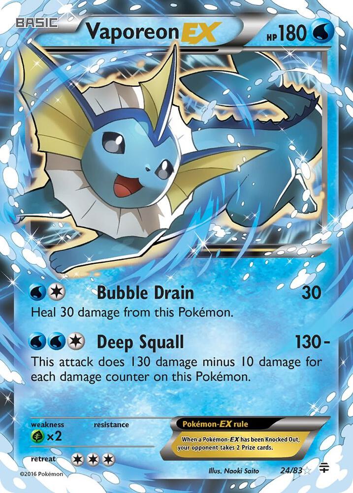 Vaporeon EX | Generations #24/83