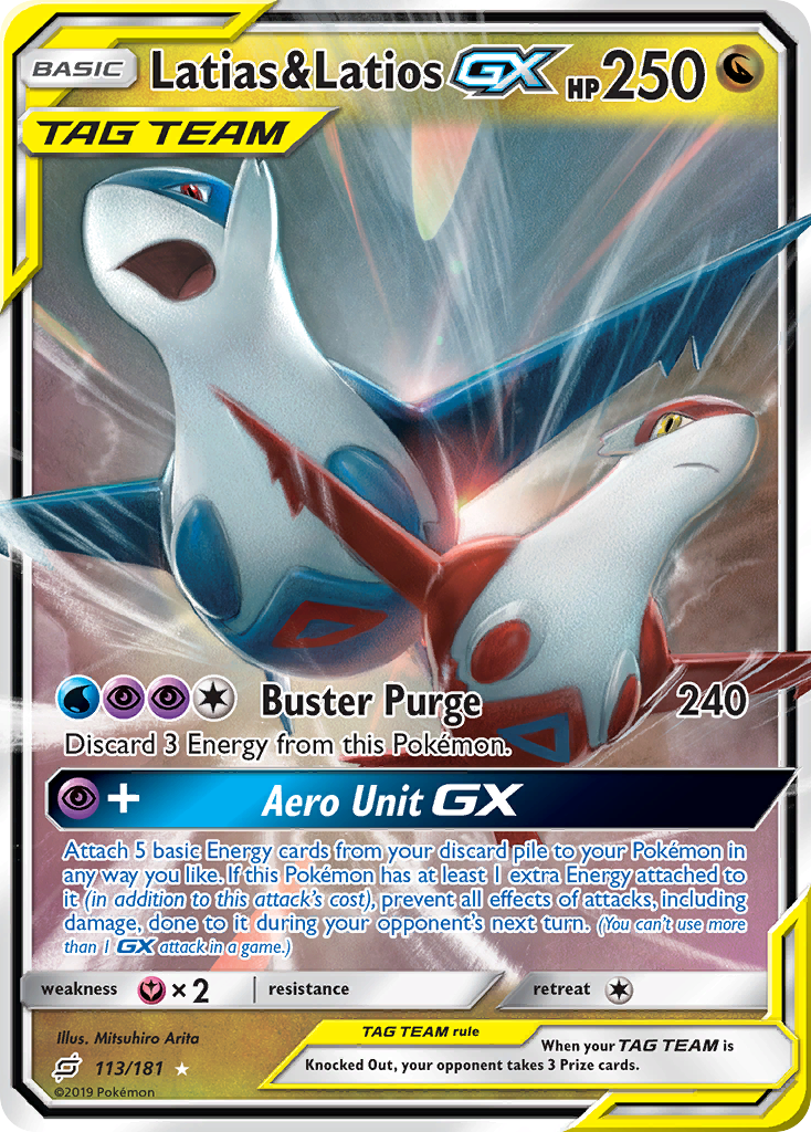 Latias & Latios-GX | Team Up #113 [holofoil]
