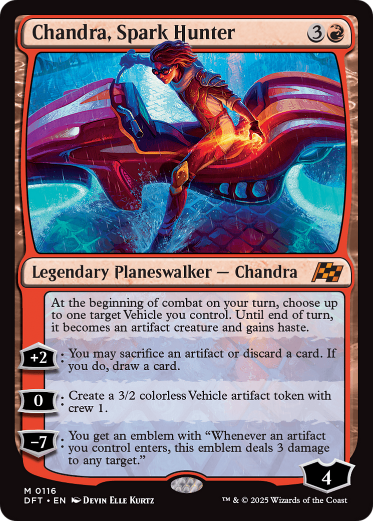 Chandra, Spark Hunter | Aetherdrift #116 [foil]