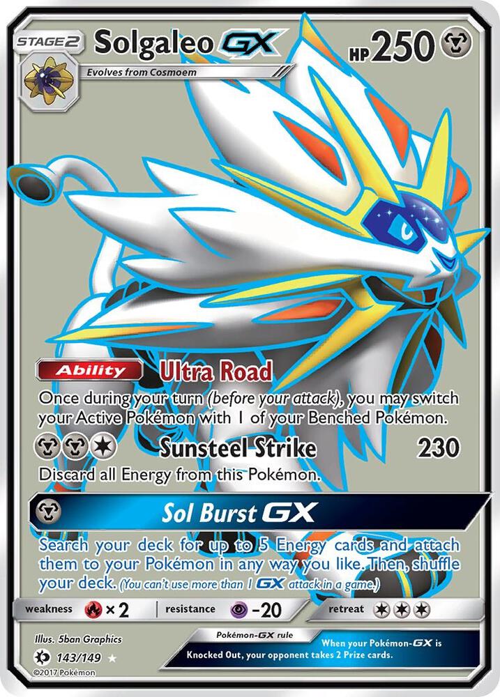 Solgaleo GX (Full Art) | SM Base Set #143/149