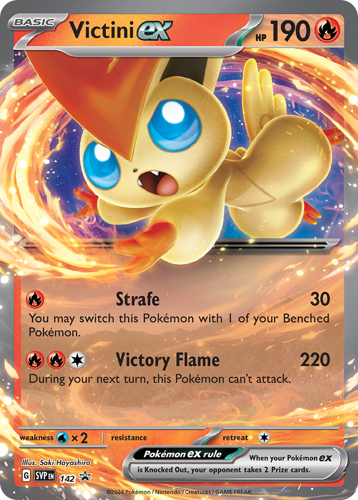 Victini ex | Scarlet & Violet Black Star Promos #142 [holofoil]